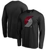 Portland Trail Blazers Midnight Mascot Long Sleeve T-Shirt Black - NBA