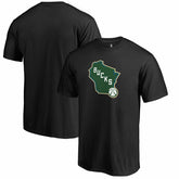 Milwaukee Bucks Alternate Logo T-Shirt Black - NBA