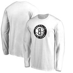 Brooklyn Nets Alternate Logo Long Sleeve T-Shirt White - NBA