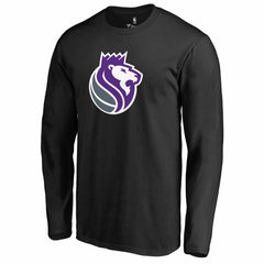 Sacramento Kings Alternate Logo Long Sleeve T-Shirt Black - NBA