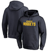 Denver Nuggets Wordmark Pullover Hoodie Navy - NBA