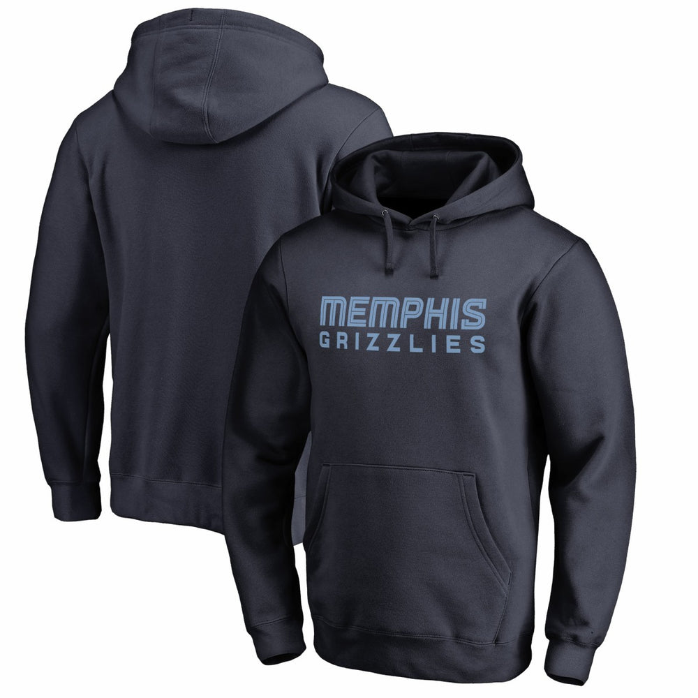 Memphis Grizzlies Wordmark Pullover Hoodie Navy - NBA