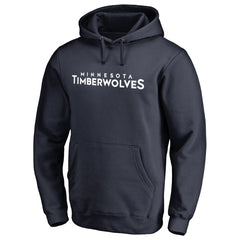 Minnesota Timberwolves Wordmark Pullover Hoodie Navy - NBA
