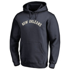 New Orleans Pelicans Wordmark Pullover Hoodie Navy - NBA