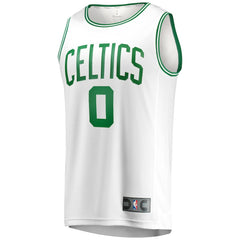 Jayson Tatum Boston Celtics Fast Break Replica Away Jersey White Association Edition - NBA