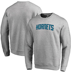 Charlotte Hornets Wordmark Pullover Sweatshirt Heathered Gray - NBA