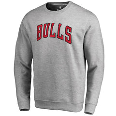 Chicago Bulls Wordmark Pullover Sweatshirt Heathered Gray - NBA