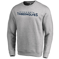 Minnesota Timberwolves Wordmark Pullover Sweatshirt Heathered Gray - NBA