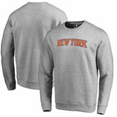 New York Knicks Wordmark Pullover Sweatshirt Heathered Gray - NBA