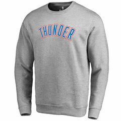 Oklahoma City Thunder Wordmark Pullover Sweatshirt Heathered Gray - NBA