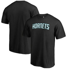 Charlotte Hornets Primary Wordmark T-Shirt Black - NBA