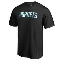 Charlotte Hornets Primary Wordmark T-Shirt Black - NBA