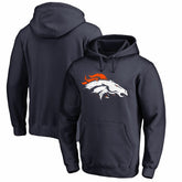 Denver Broncos Splatter Logo Pullover Hoodie Navy | NFL