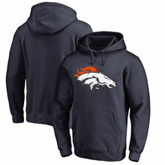 Denver Broncos Splatter Logo Pullover Hoodie Navy | NFL