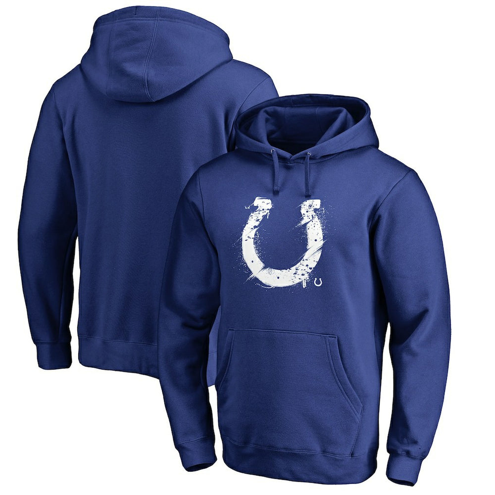 Indianapolis Colts Splatter Logo Pullover Hoodie Royal | NFL