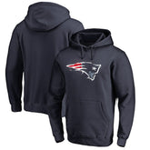 New England Patriots Splatter Logo Pullover Hoodie Navy | NFL