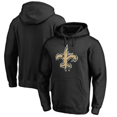 New Orleans Saints Splatter Logo Pullover Hoodie Black | NFL