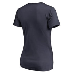Colorado Avalanche Women's Splatter Logo V-Neck T-Shirt - Navy - NHL