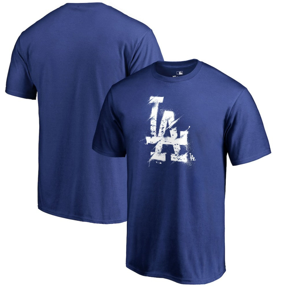 Los Angeles Dodgers Splatter Logo T-Shirt - MLB