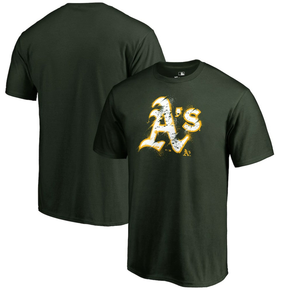 Athletics Splatter Logo T-Shirt - MLB