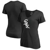 Chicago White Sox Women's Splatter Logo V-Neck T-Shirt - MLB
