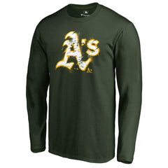 Athletics Splatter Logo Long Sleeve T-Shirt - MLB