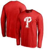 Philadelphia Phillies Splatter Logo Long Sleeve T-Shirt - MLB