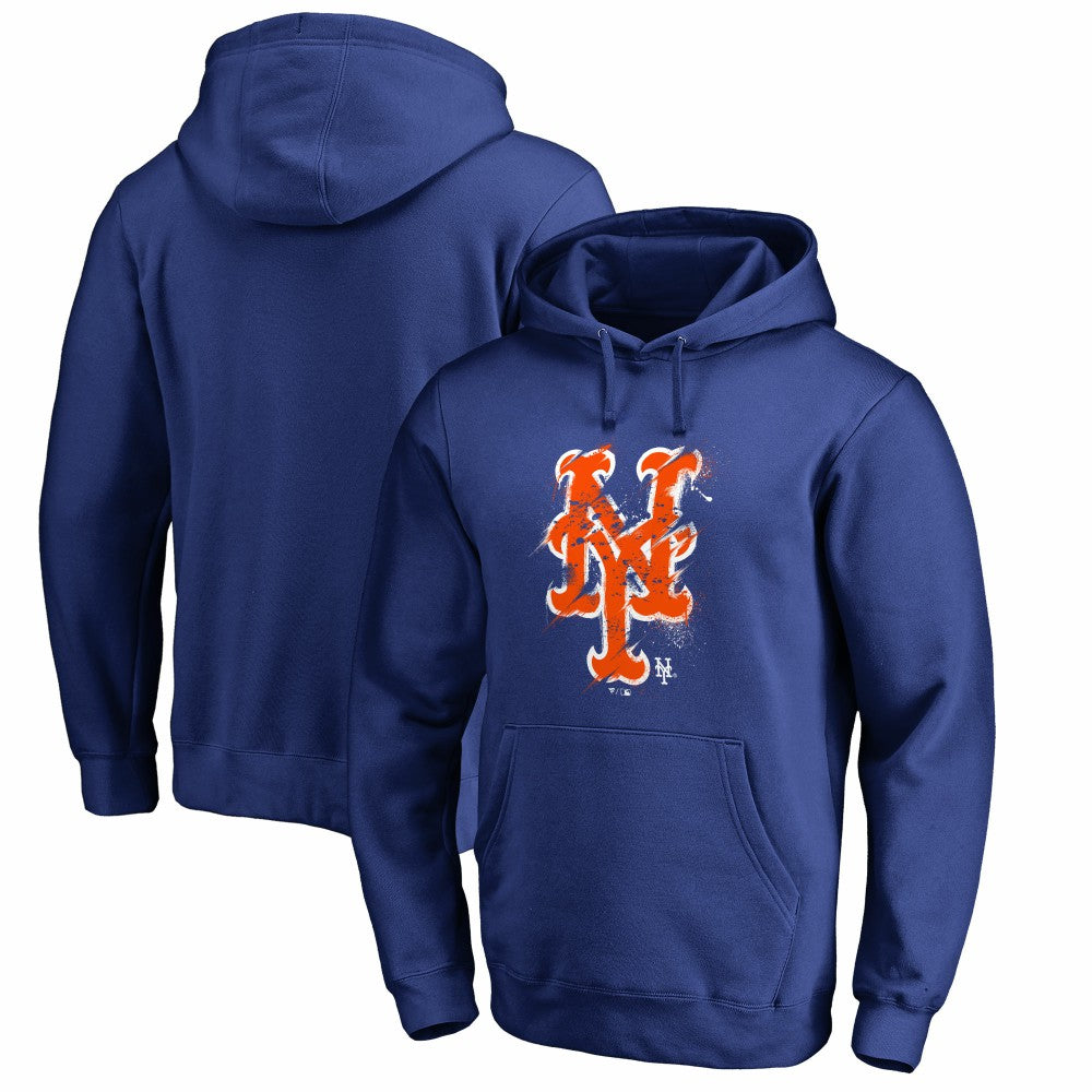 New York Mets Splatter Logo Pullover Hoodie - MLB