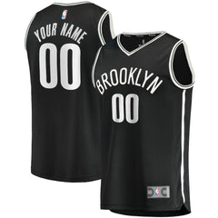 Brooklyn Nets Fast Break Custom Replica Jersey Black Icon Edition - NBA