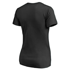 New Orleans Saints Women's Vintage Collection Victory Arch V-Neck T-Shirt Black | NFL