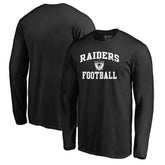 Las Vegas Raiders Vintage Collection Victory Arch Long Sleeve T-Shirt Black | NFL