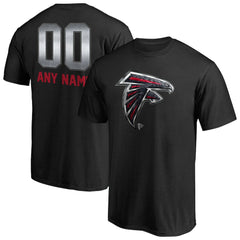 Atlanta Falcons Personalized Midnight Mascot T-Shirt Black | NFL