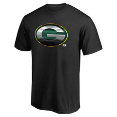 Green Bay Packers Personalized Midnight Mascot T-Shirt Black | NFL