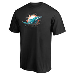 Miami Dolphins Personalized Midnight Mascot T-Shirt Black | NFL