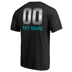 Miami Dolphins Personalized Midnight Mascot T-Shirt Black | NFL