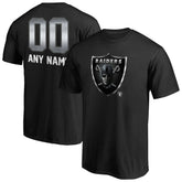 Las Vegas Raiders Personalized Midnight Mascot T-Shirt Black | NFL