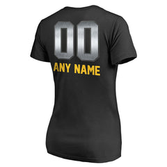 Minnesota Vikings Women's Personalized Midnight Mascot T-Shirt Black | NFL