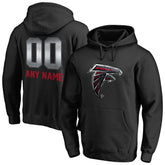 Atlanta Falcons Personalized Midnight Mascot Pullover Hoodie Black | NFL