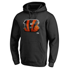 Cincinnati Bengals Personalized Midnight Mascot Pullover Hoodie Black | NFL