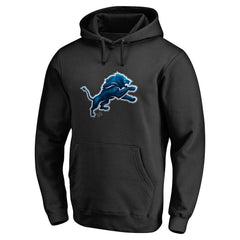 Detroit Lions Personalized Midnight Mascot Pullover Hoodie Black | NFL