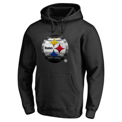 Pittsburgh Steelers Personalized Midnight Mascot Pullover Hoodie Black | NFL