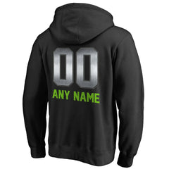 Seattle Seahawks Personalized Midnight Mascot Pullover Hoodie Black | NFL