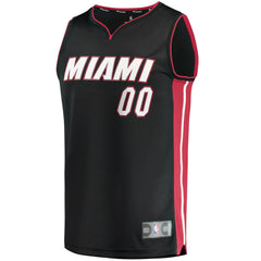 Miami Heat Youth Fast Break Custom Replica Jersey Black Icon Edition - NBA