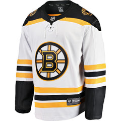 Boston Bruins Fanatics Youth Away Breakaway Jersey - White - NHL