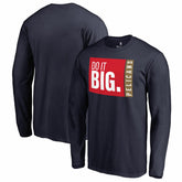 New Orleans Pelicans Do It Big Long Sleeve T-Shirt Navy - NBA
