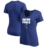 Indianapolis Colts Women's Vintage Team Lockup V-Neck T-Shirt Royal | NFL
