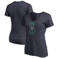 Seattle Mariners Women's Static Logo V-Neck T-Shirt - MLB