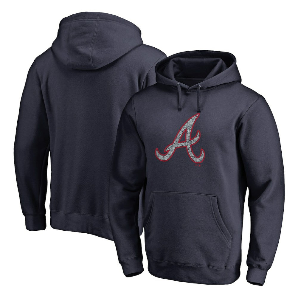 Atlanta Braves Static Logo Pullover Hoodie - MLB