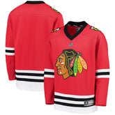 Chicago Blackhawks Fanatics Youth Home Replica Blank Jersey - Red - NHL