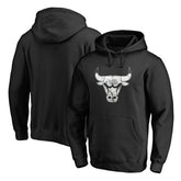 Chicago Bulls Marble Logo Pullover Hoodie Black - NBA